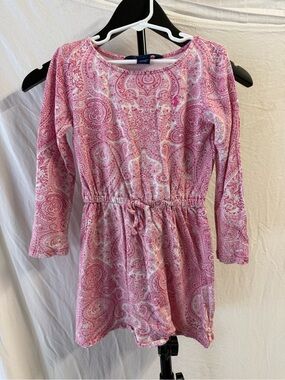 Ralph Lauren Pink Paisley Long-Sleeve Casual Dress